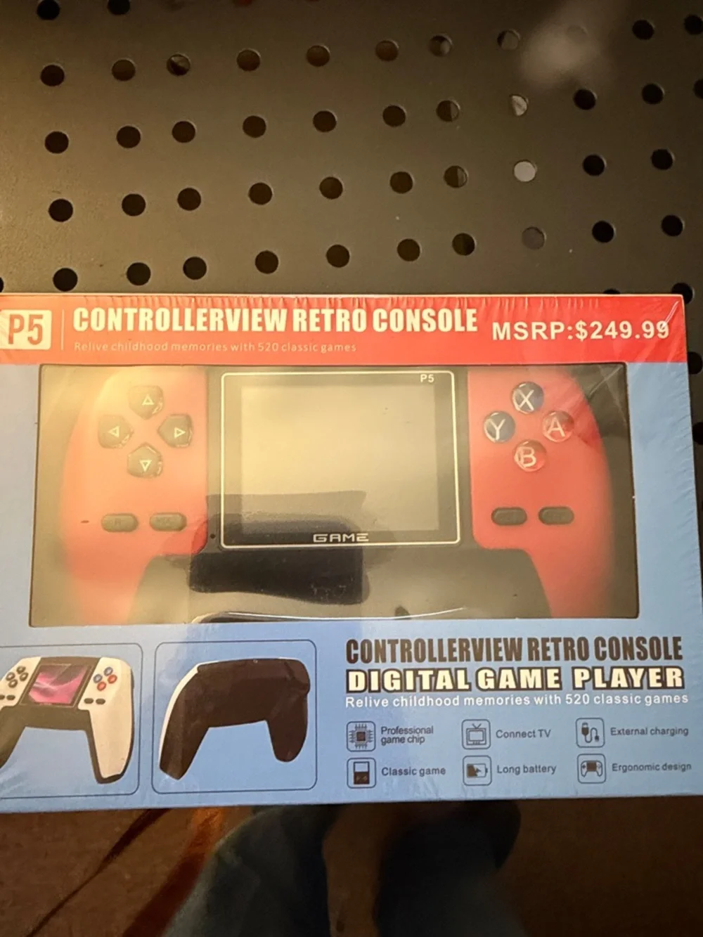 Retro Handheld Gaming Console - Red